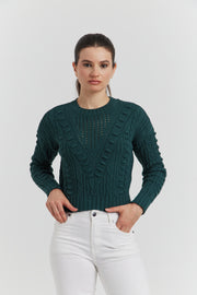PULL FANTAISIE OZELIA VERT FORET
